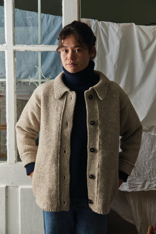 CALAMITY wool jacket 100 Cruelty Free Merino Wool L Envers