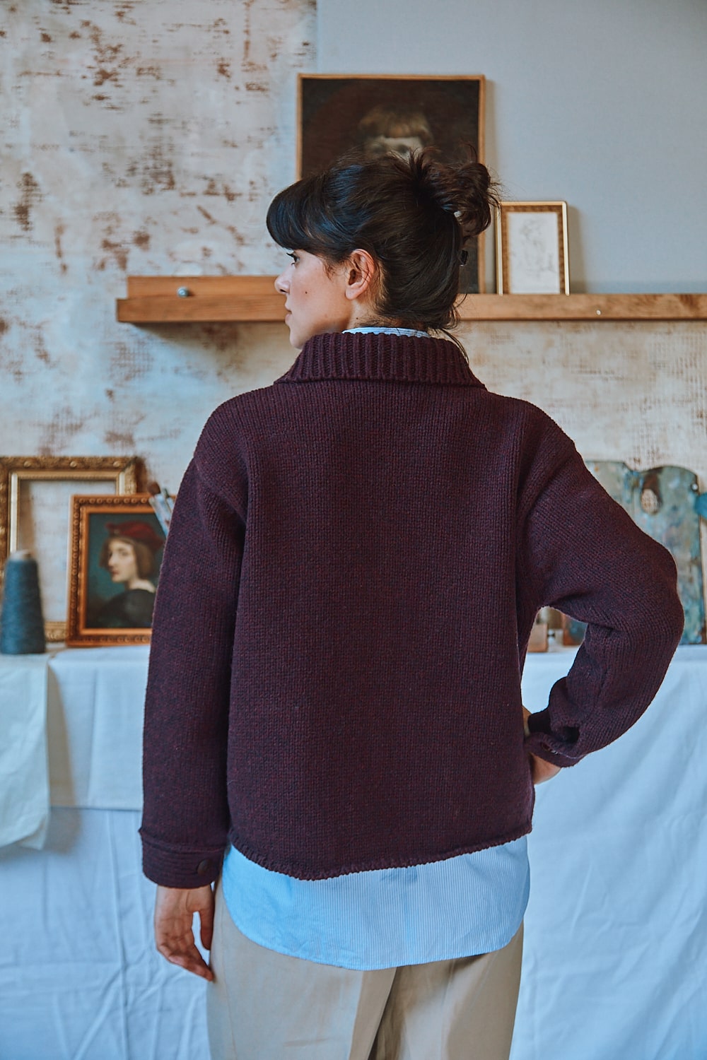 Merino sweater jacket outlet