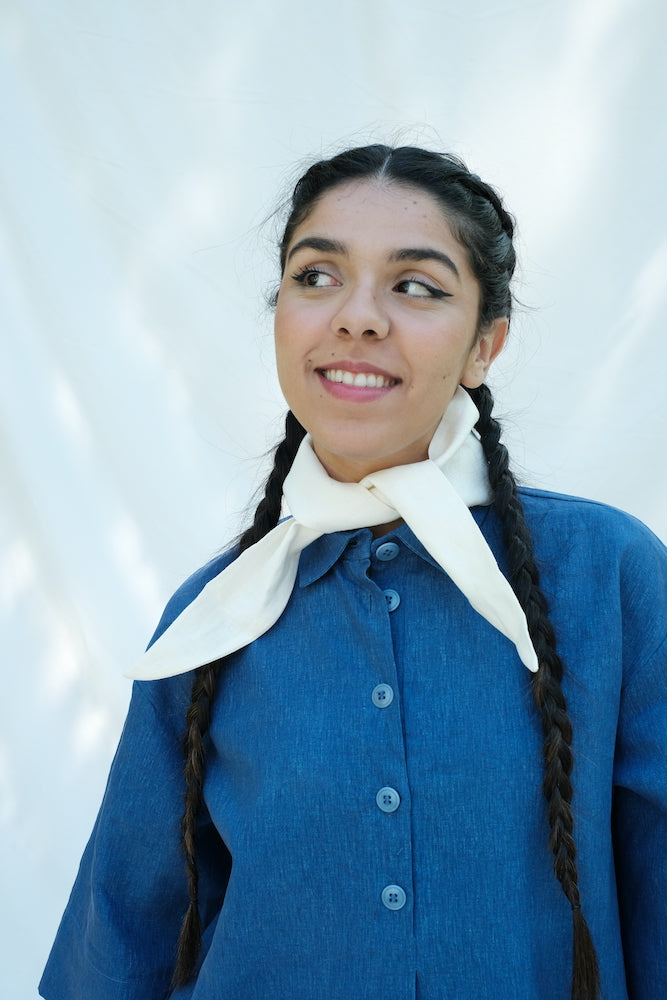 Item #156 - COCO Linen Bandana - Natural
