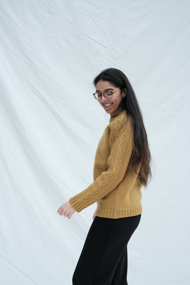 Item #22 JEANNE & SERGE Wool Sweater - Mustard