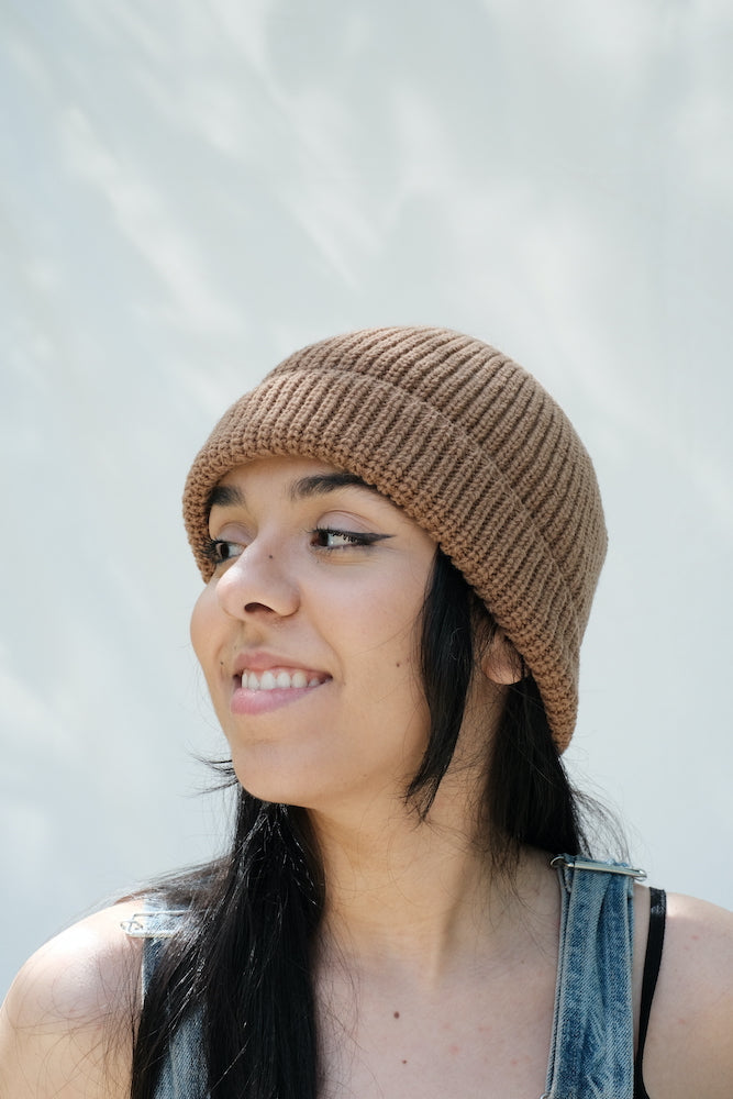 Item #103 - PAUL Beanie in Merino Wool - Camel