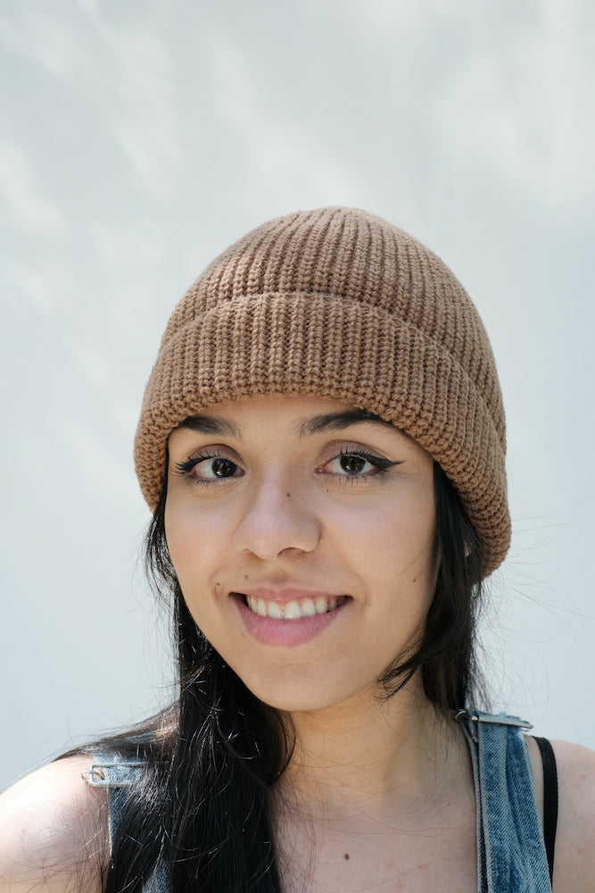 Item #103 - PAUL Beanie in Merino Wool - Camel