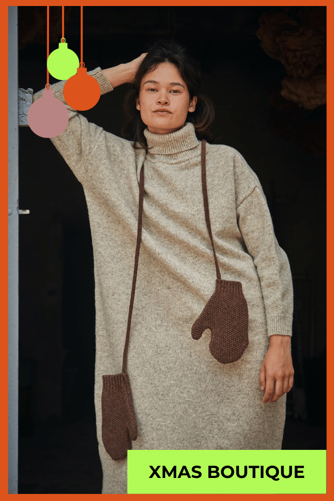 ELENA mittens - 100% Spanish Merino Wool - L'Envers