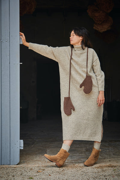 ELENA mittens - 100% Spanish Merino Wool - L'Envers