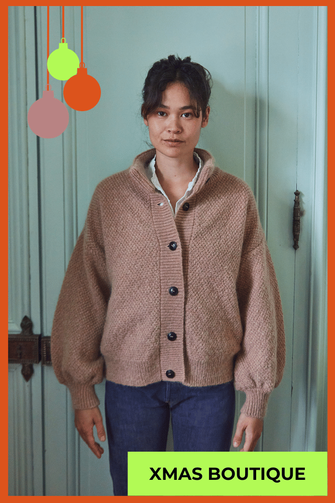  GEORGE Wool Jacket - 100% Cruelty Free Merino Wool in light pink - Spanish Merino Wool jacket - L'Envers