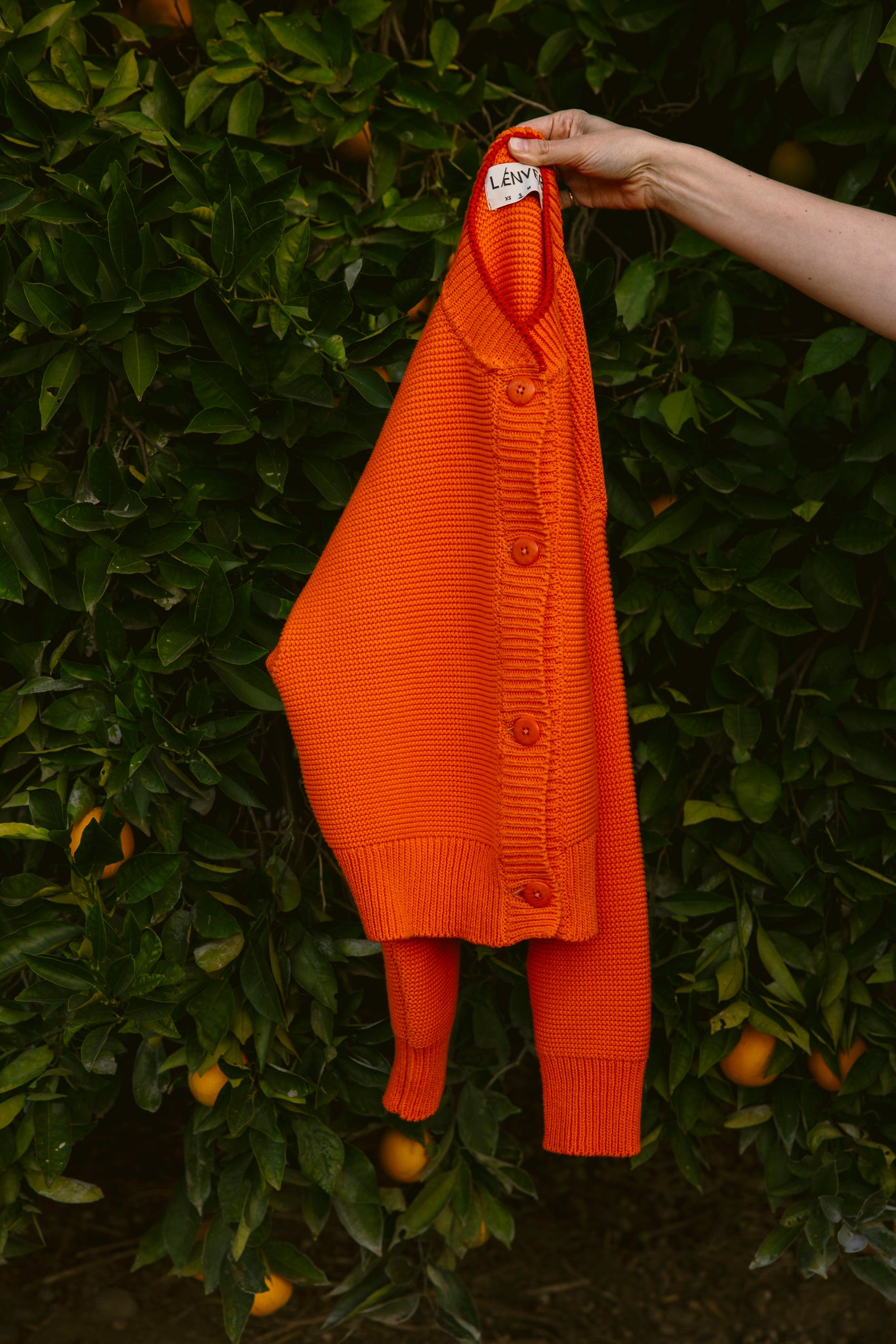 HILMA Teddy Jacket BLOCK SHOP TEXTILES x L'ENVERS - Orange