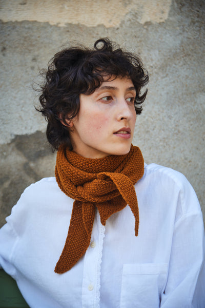  HORTENSE Wool scarf- 100% Spanish Merino Wool - L'Envers