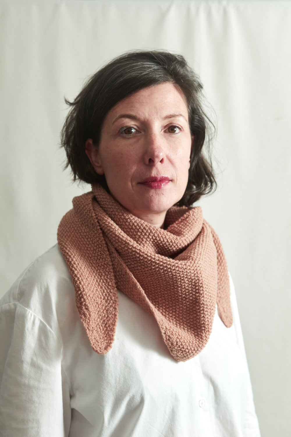 HORTENSE Wool scarf- 100% Spanish Merino Wool - L'Envers