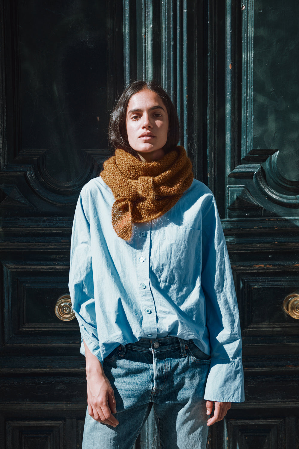HORTENSE wool bandana - 100% Cruelty Free Merino Wool - L'Envers