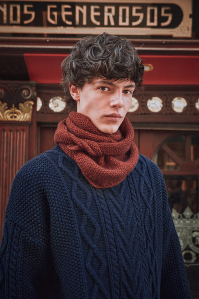 Rust Red Yak Merino Bandana - Sustainable | L'Envers