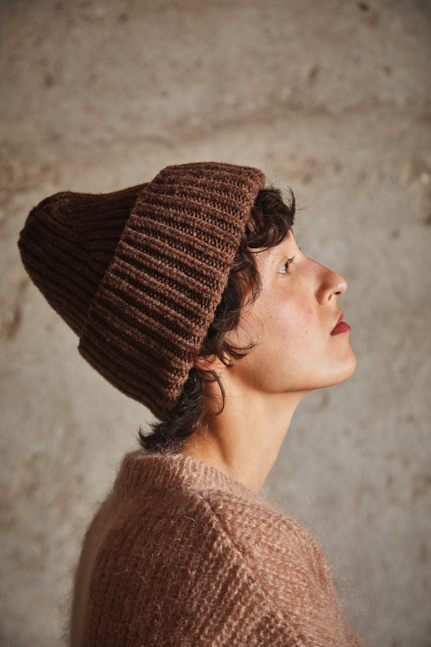  IDA Wool Beanie - 100% Spanish Merino Wool - L'Envers