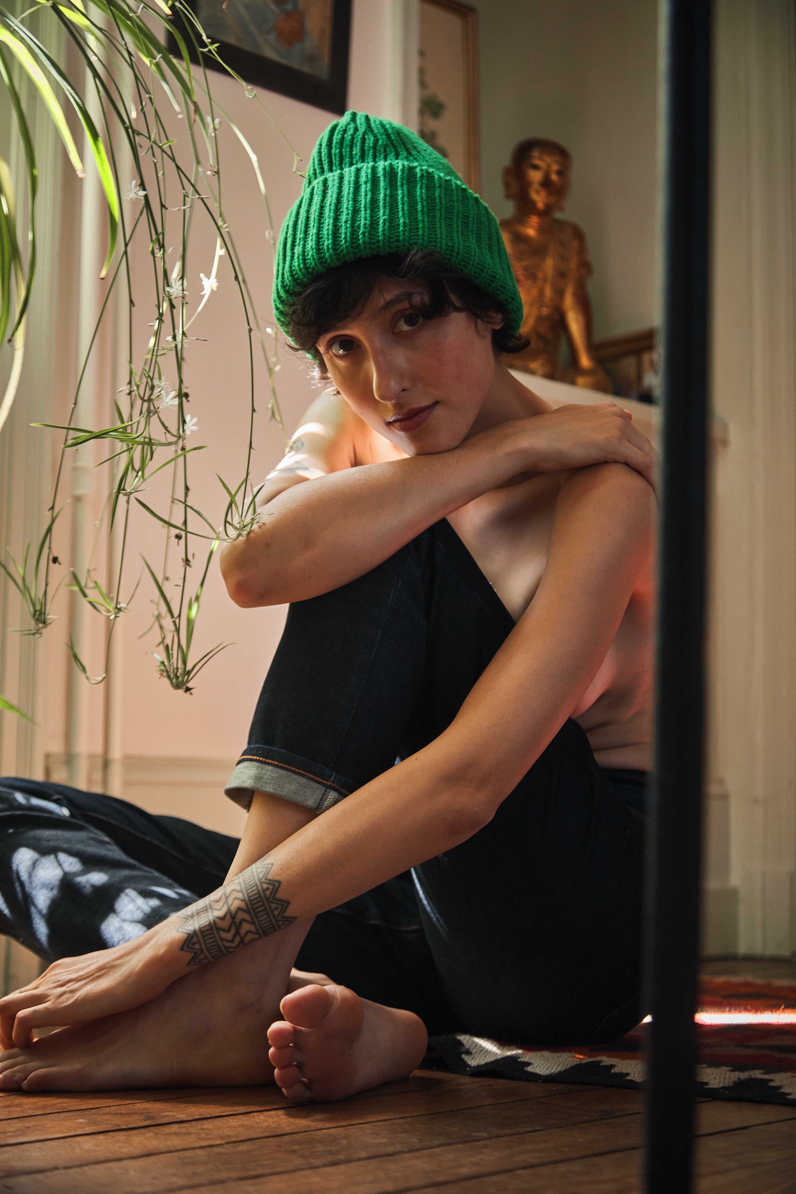  IDA Wool Beanie - 100% Spanish Merino Wool - L'Envers