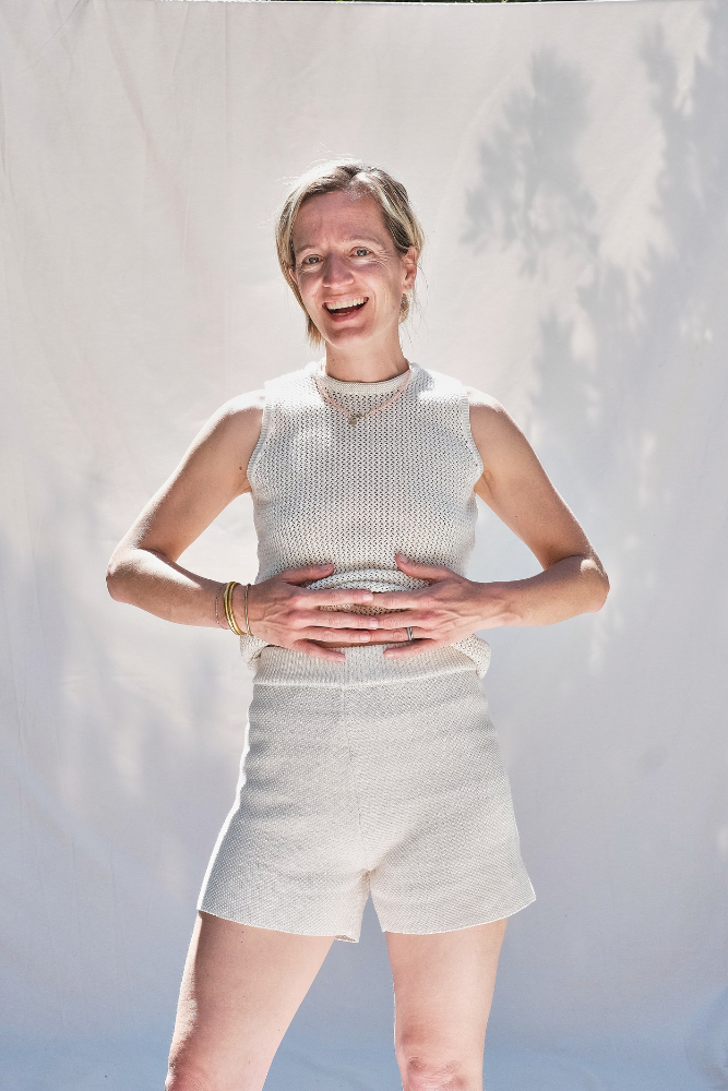 Item #18 JANE Shorts in Organic Cotton- Off-White
