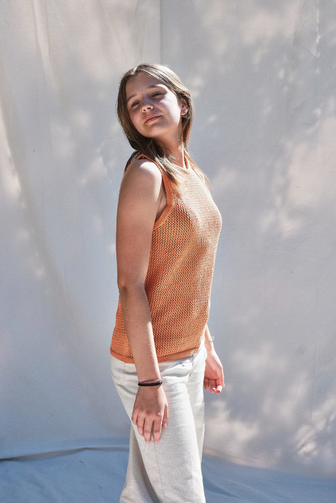 Item #269 - OCTAVIE Cotton Tank Top - Melon