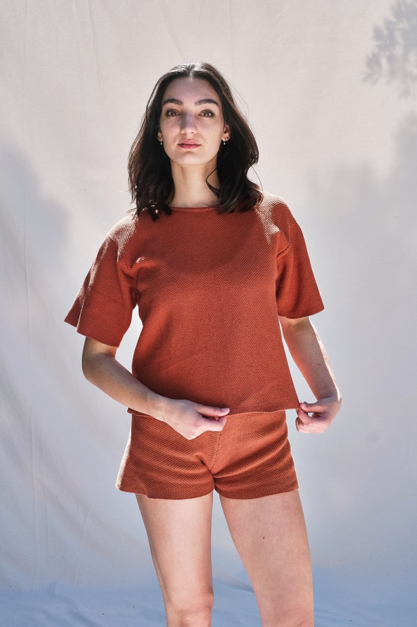 Item #33 LÉA Cotton Tee- Terra