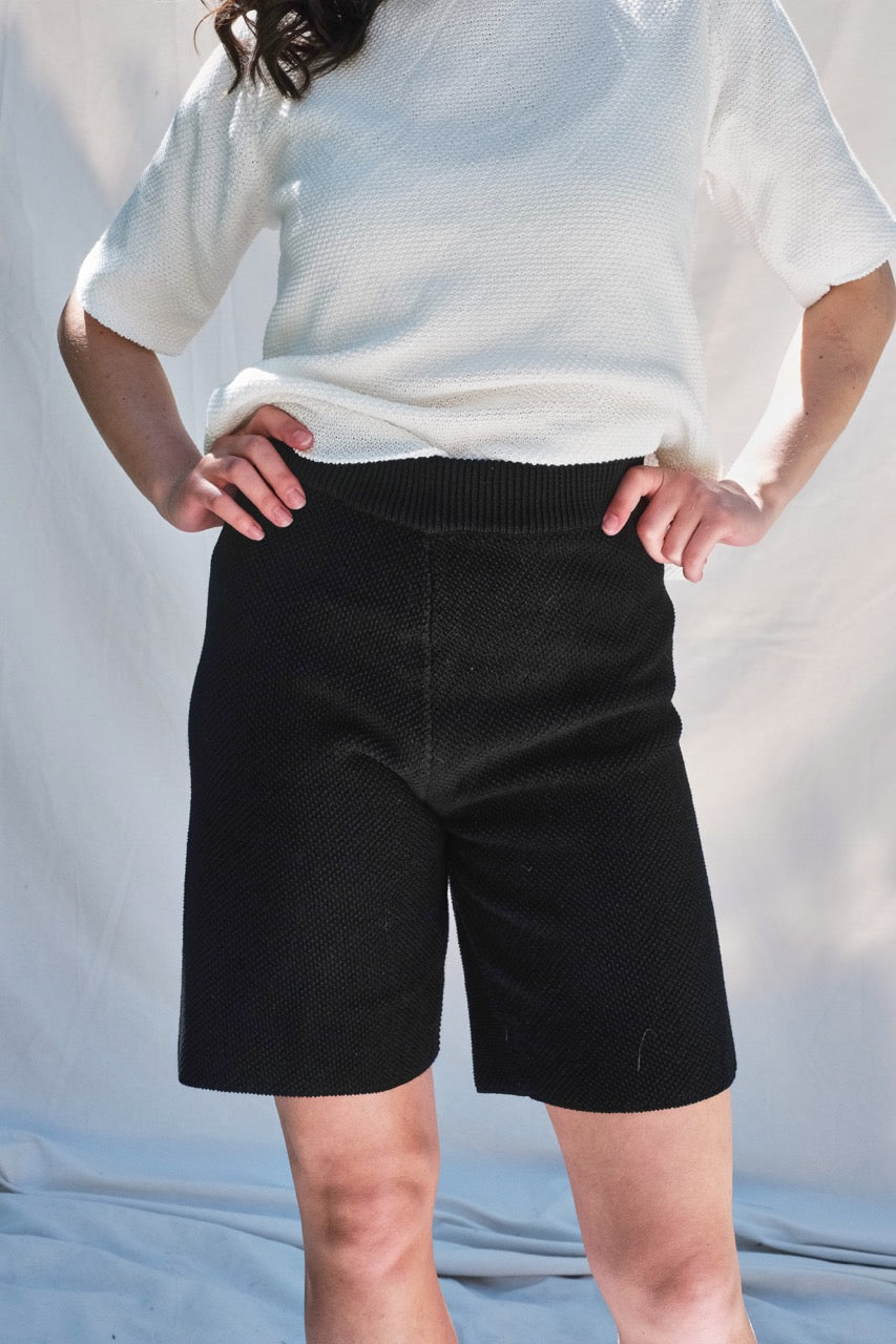 Item #7 ALEXANDRA Shorts in Organic Cotton- Black