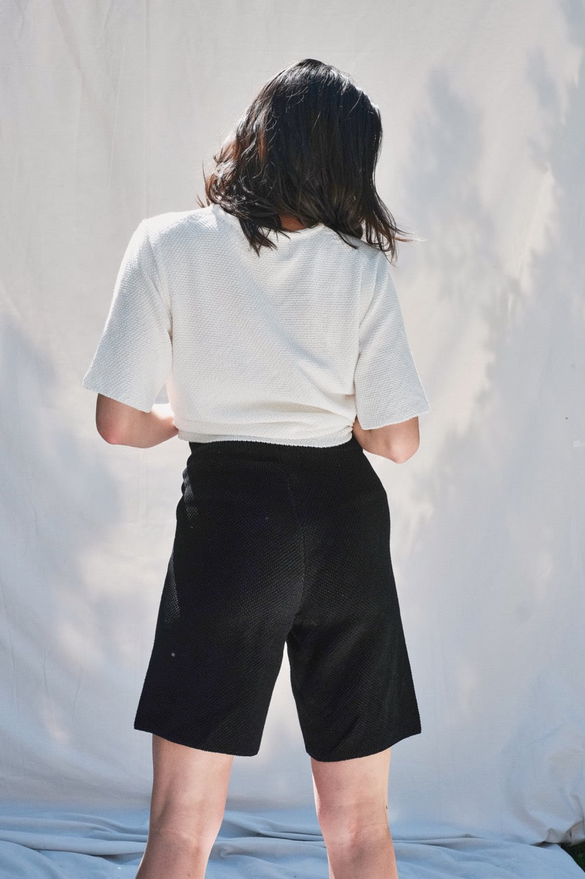 Item #7 ALEXANDRA Shorts in Organic Cotton- Black