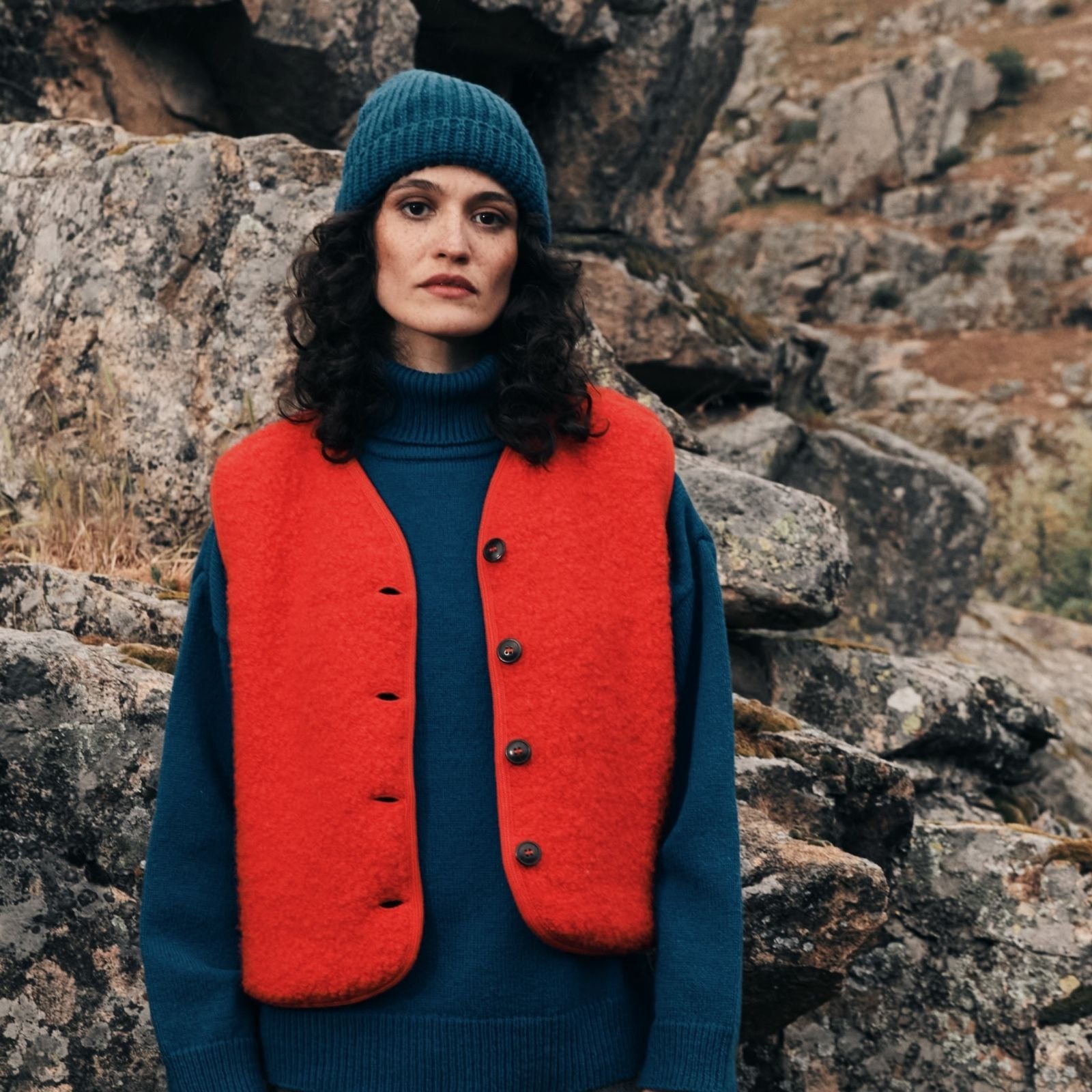 Women's V-Neck Wool Cardigan Sweaters | L'Envers