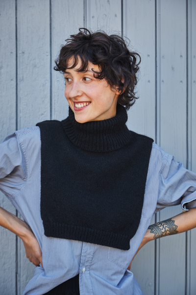 L'ENVERS x LEAH / wool bib