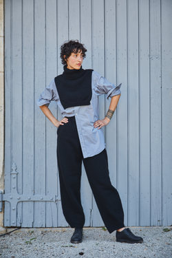 L'ENVERS x LEAH / wool bib