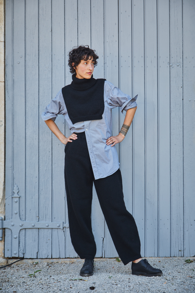 L'ENVERS x LEAH / wool bib