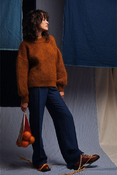 LUCIE Sweater - Cruelty Free Mohair Wool in Amber - Collaboration L'Envers and Marion Graux