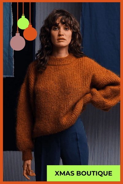 LUCIE Sweater - Cruelty Free Mohair Wool in Amber - Collaboration L'Envers and Marion Graux