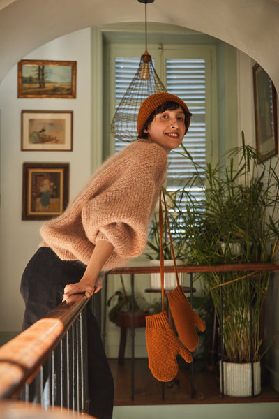 ELENA mittens - 100% Spanish Merino Wool - L'Envers