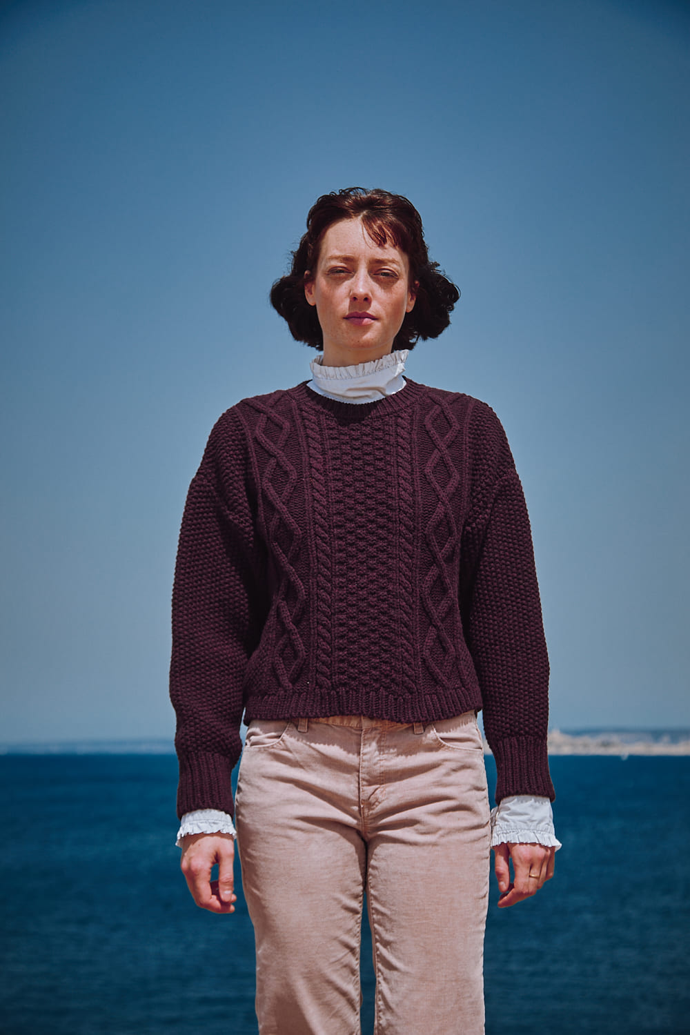 Plum knitwear on sale