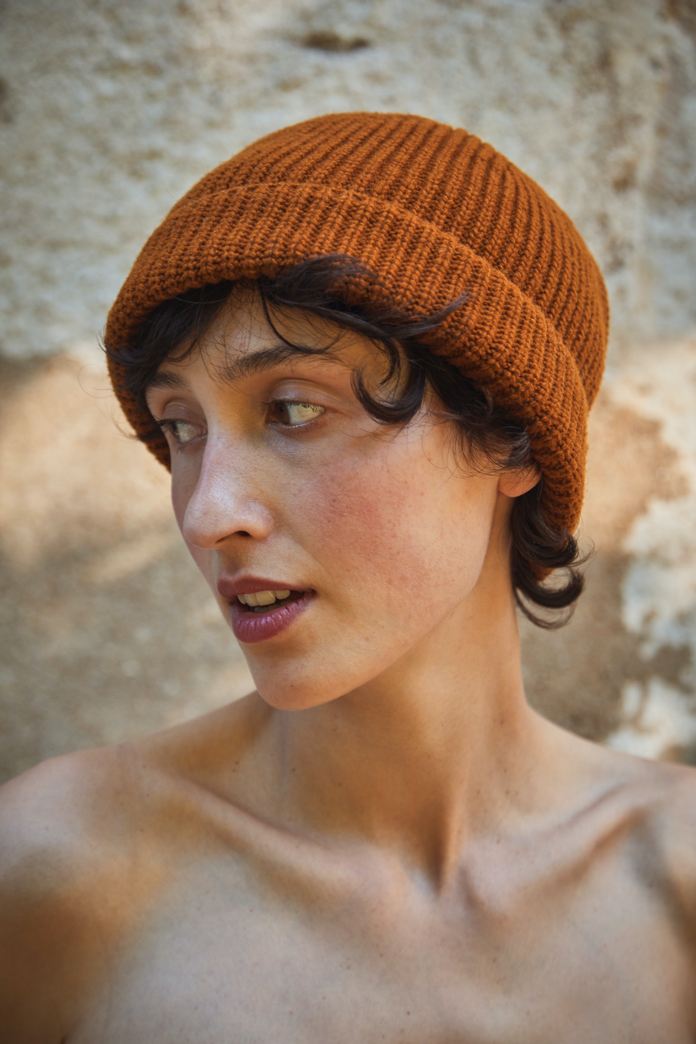 PAUL Beanie in Merino Wool - Amber (Delivered by Xmas)