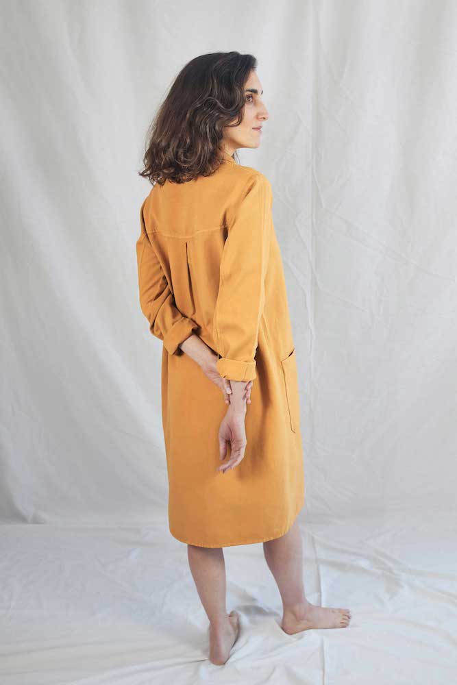Item #222 - PAULINE Hemp and Cotton Jacket - Mustard