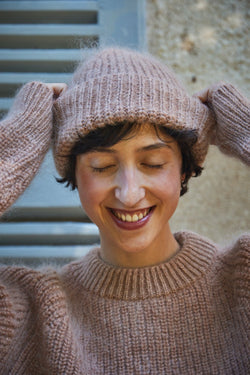 Paul Wool Beanie - 100% Spanish Merino Mohair Wool - L'Envers