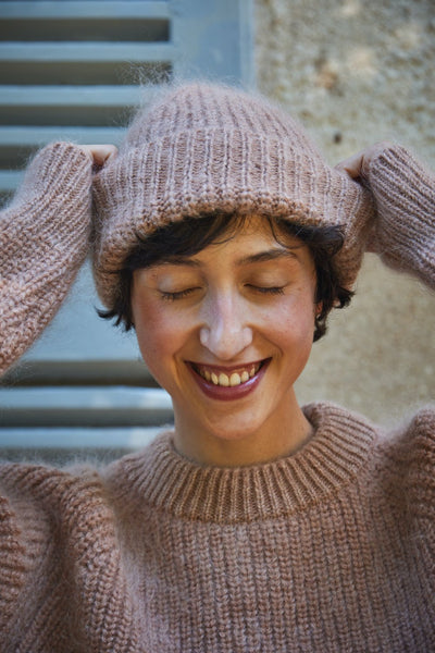 Paul Wool Beanie - 100% Spanish Merino Mohair Wool - L'Envers