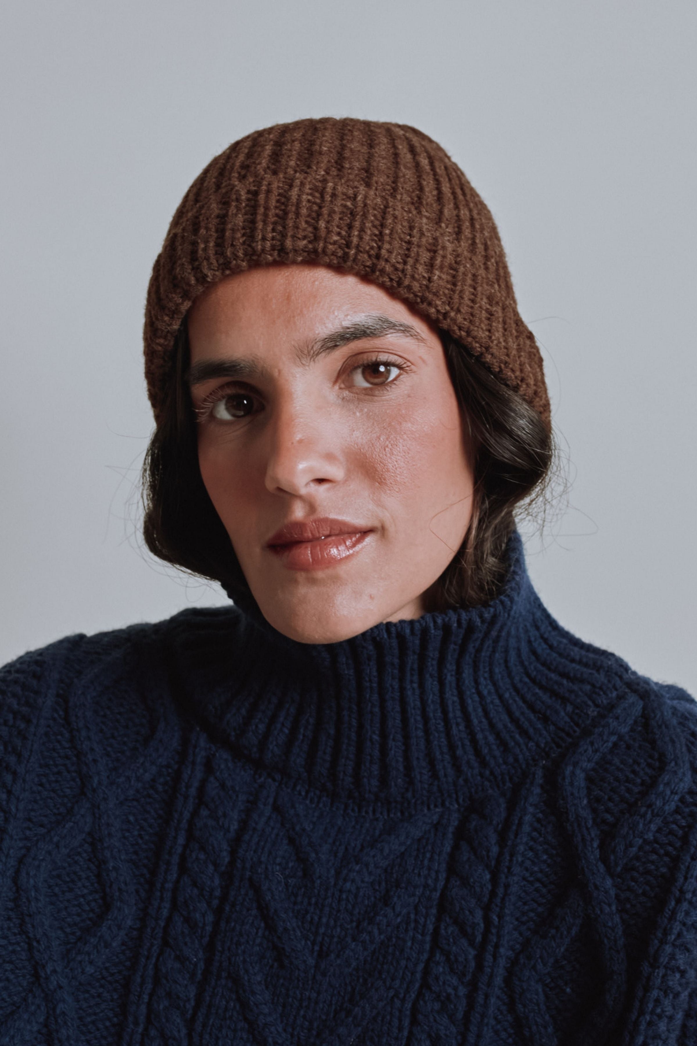 Paul Beanie Chocolate- Merino wool | L'Envers