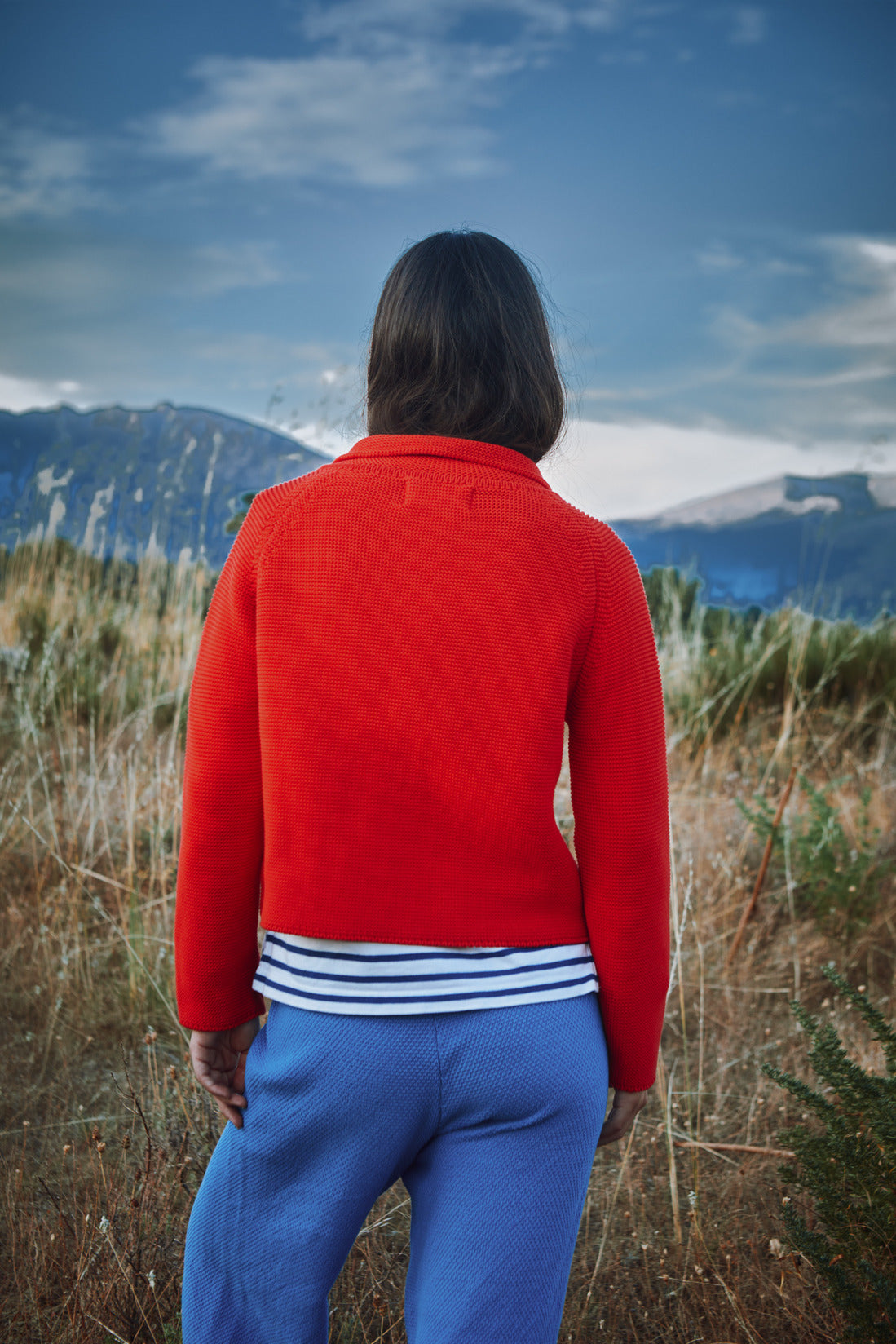 ROSA Summer Jacket in Organic Cotton - Red