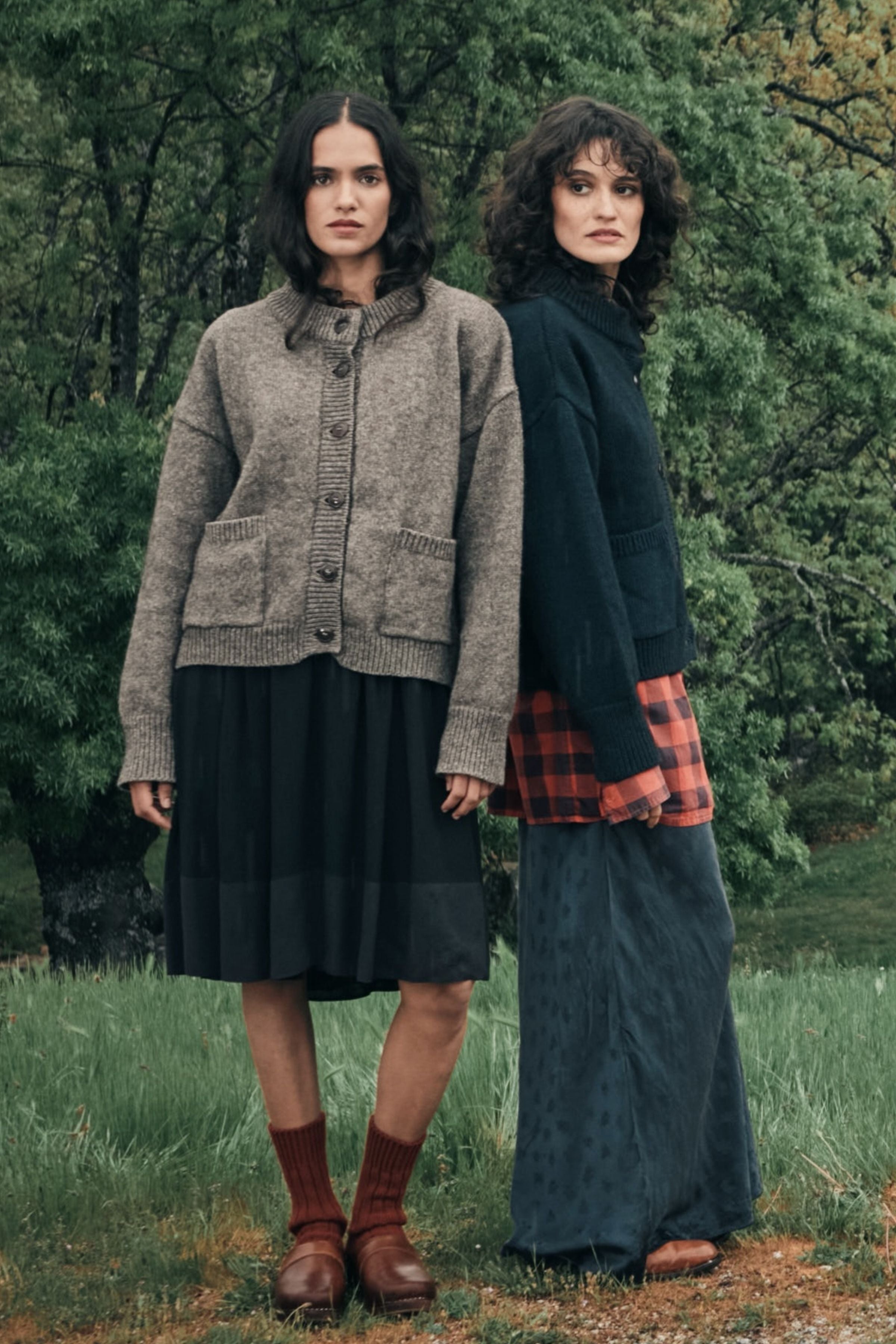 SILKE Cardigan in Yak Wool - Brown