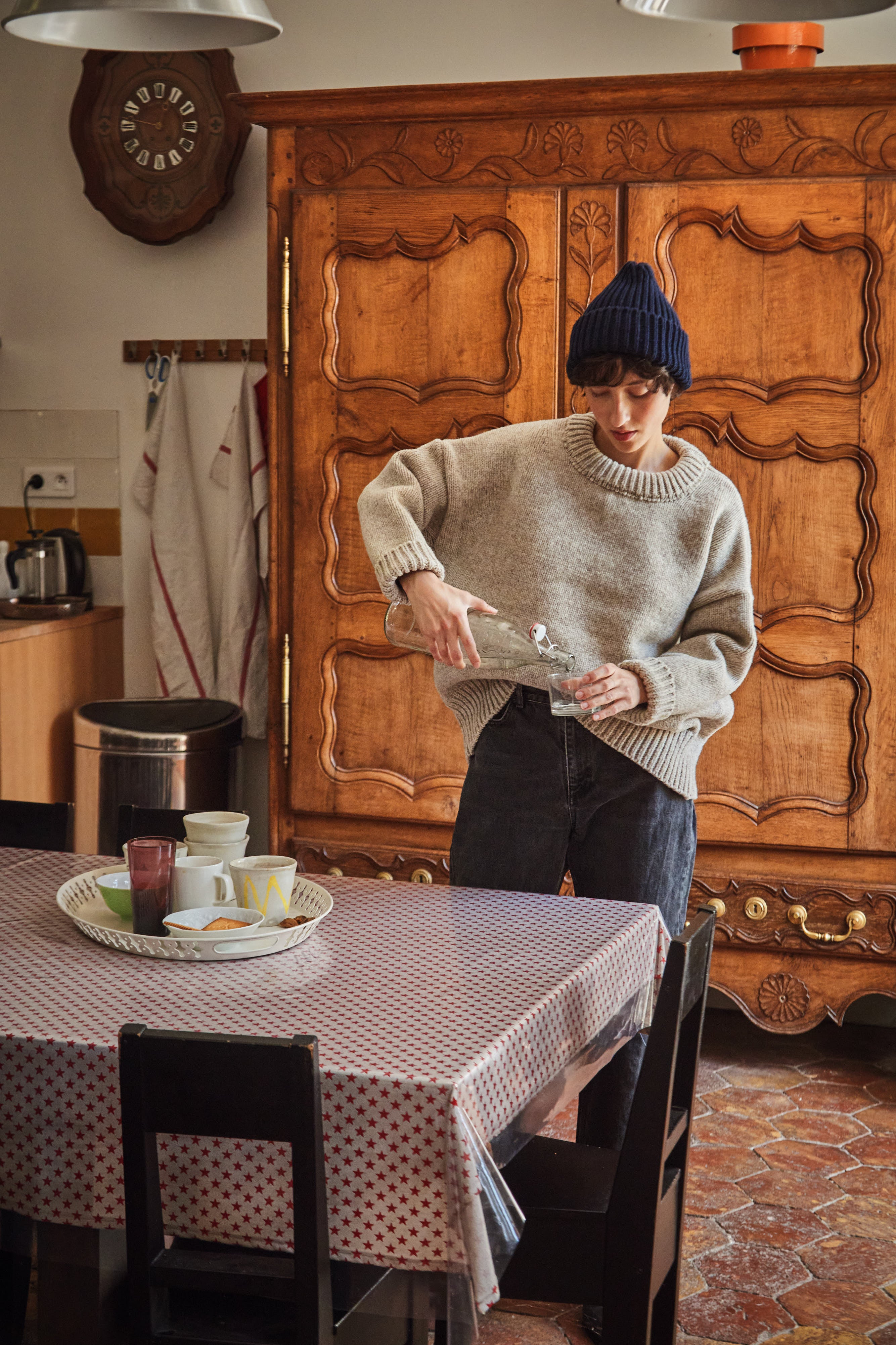 STEPHANIE Sweater - 100% Cruelty Free Merino Wool in beige - Spanish Merino Wool sweater - L'Envers