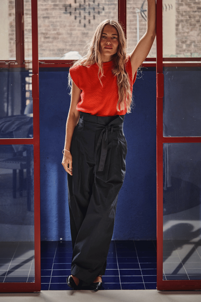 Valentine Top in red - 100% Organic Cotton - L'Envers