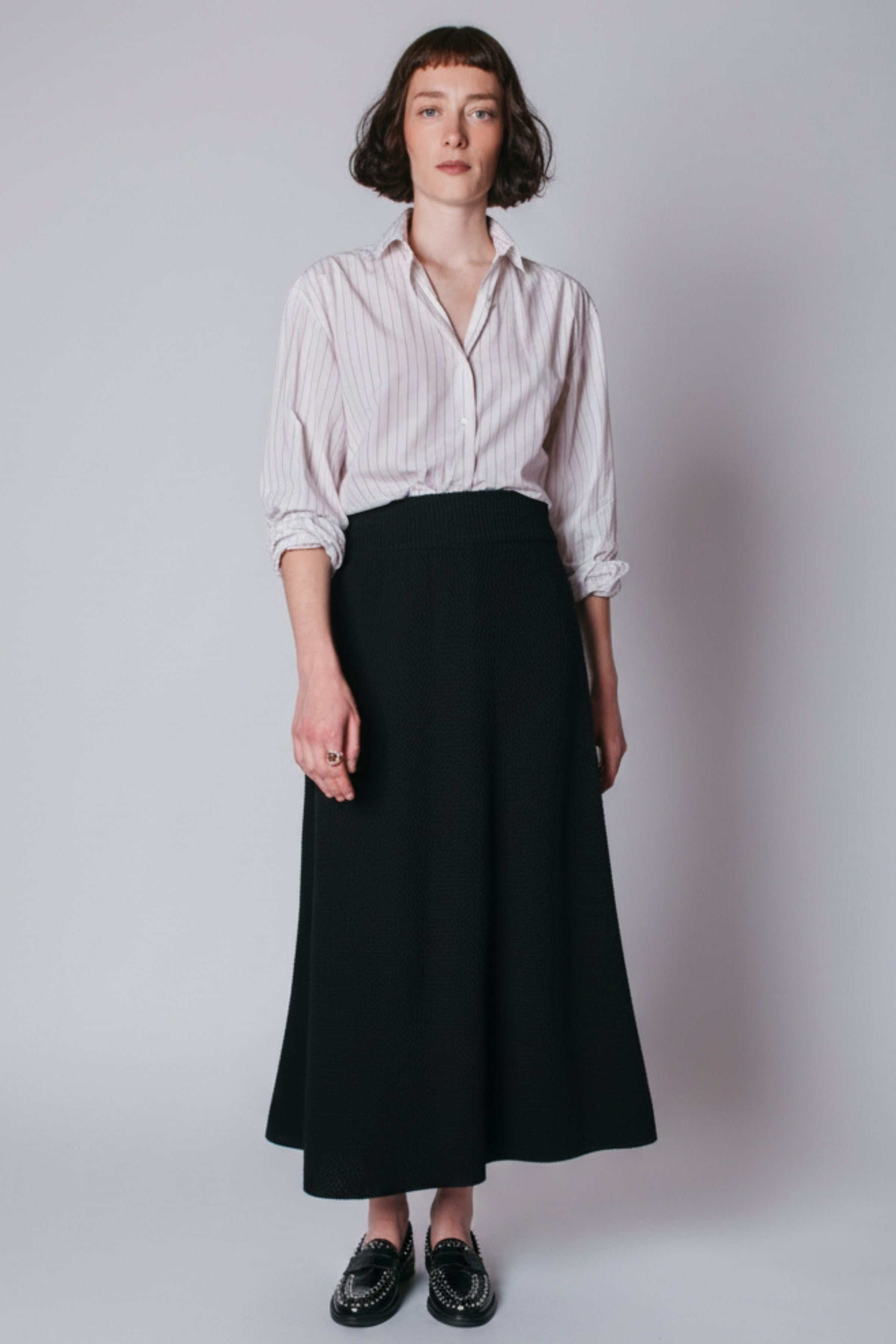 GILDA Jupe longue en coton bio - Noir