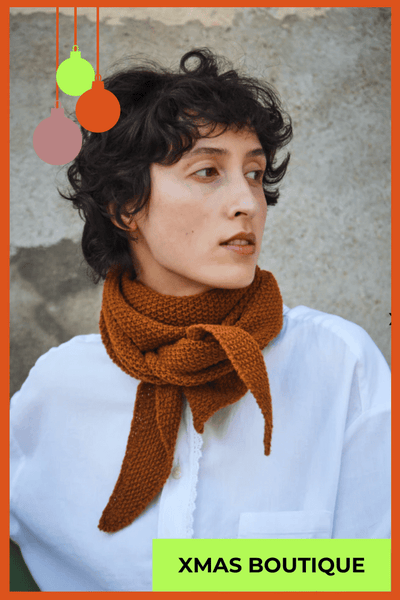  HORTENSE Wool scarf- 100% Spanish Merino Wool - L'Envers