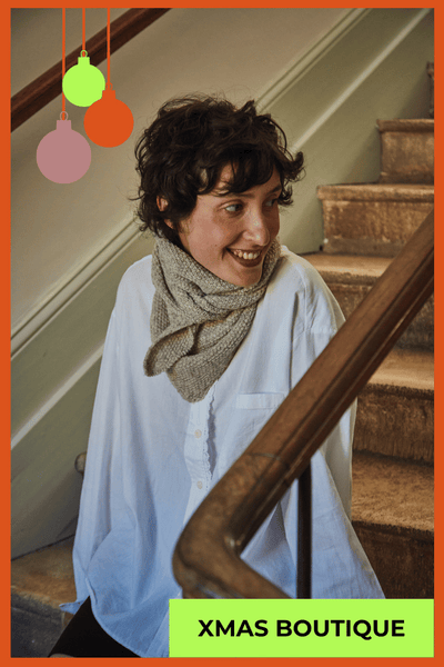  HORTENSE Wool scarf- 100% Spanish Merino Wool - L'Envers