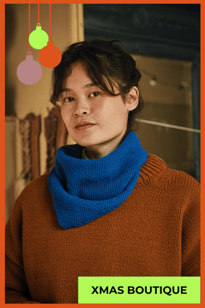  HORTENSE Wool scarf- 100% Spanish Merino Wool - L'Envers