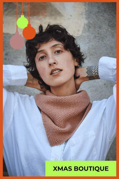  HORTENSE Wool scarf- 100% Spanish Merino Wool - L'Envers