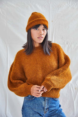 Super Soft Mohair Beanie and Mohair Sweater - Versatile Beanie - RWS Mohair Wool - L'Envers