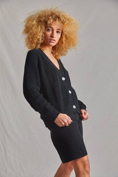 ANNA V-Neck Cardigan in Organic Cotton