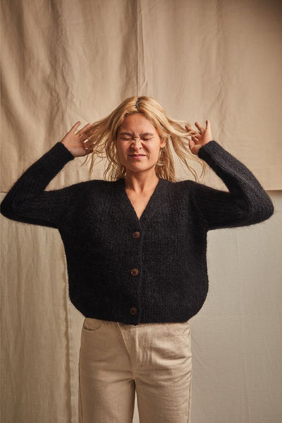 ANNA Cardigan Cruelty Free Mohair Merino Wool L Envers L