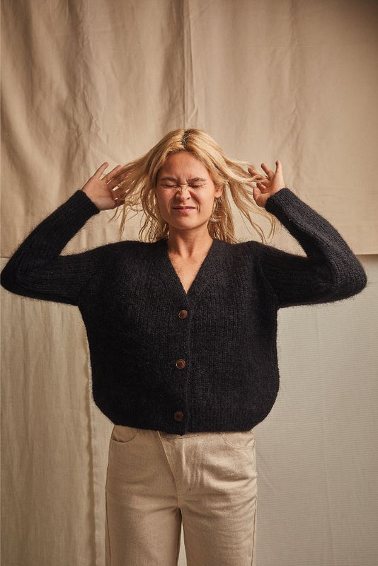 ANNA Cardigan - Cruelty Free Mohair & Merino Wool - L'Envers – L'ENVERS