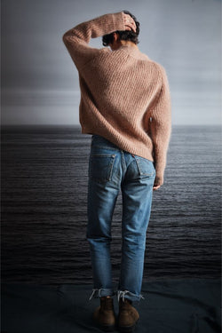 ANNA V-Neck Cardigan in Merino-Mohair Wool