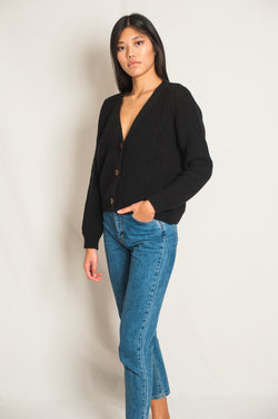 L'Envers - Anna Spanish Wool Cardigan - Non Mulesed Certificated - Color Black - Font Picture