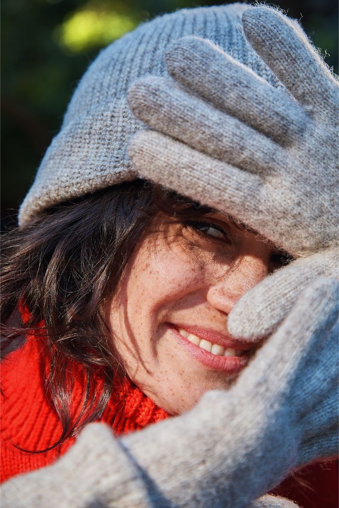 ANOUK Wool Gloves - Beige (Delivered by Xmas)